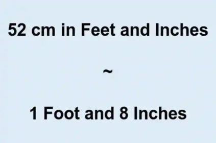 52 Inches in Feet